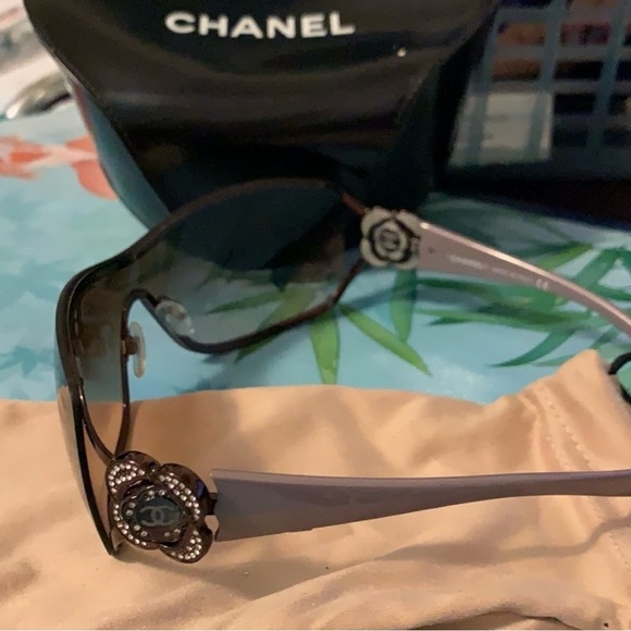 Chanel Gray Sunglasses - Picture 2 of 7